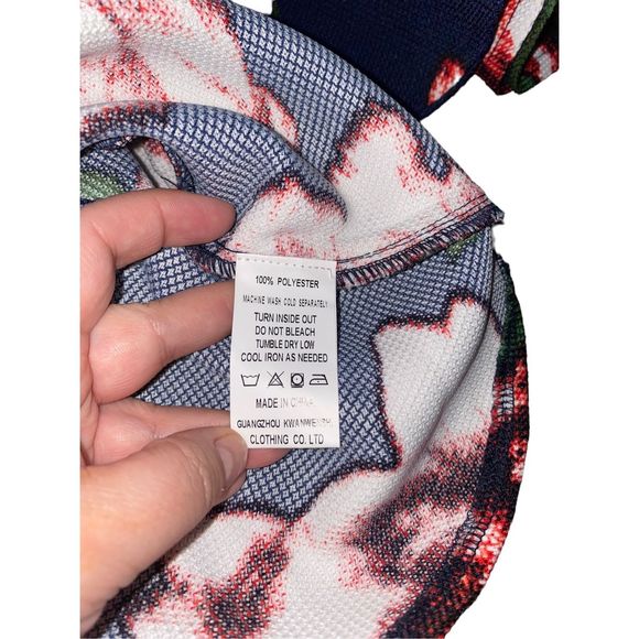 New Marina Kaneva Floral Zip Up Tie Waist Top 10 - Picture 6 of 9